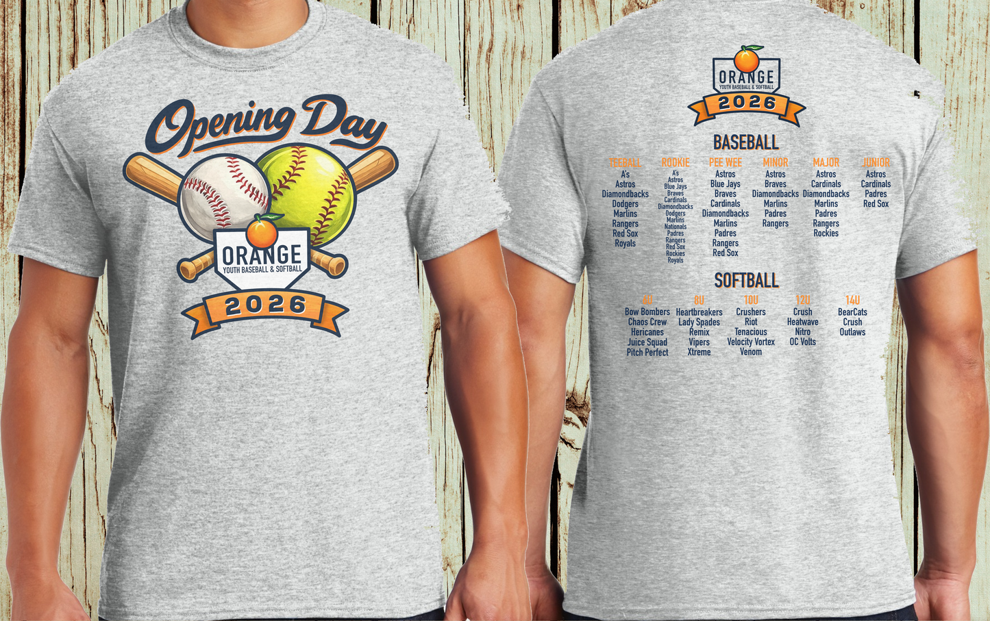 OYBS Opening Day Tee Gildan Ash SS